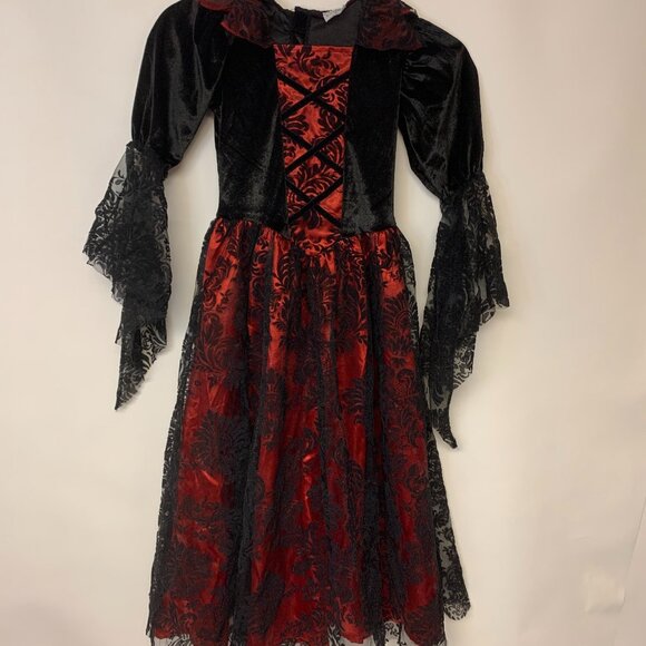 Sprit Costume Dress Girls Size Small Halloween Maxi Lace  Witchycore - Picture 1 of 10
